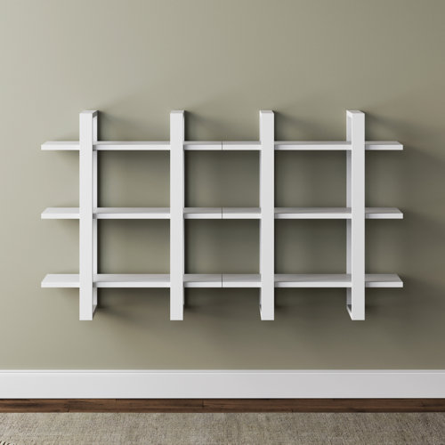 AllModern Lesedi 2 Piece Solid Wood Floating Shelf Reviews Wayfair